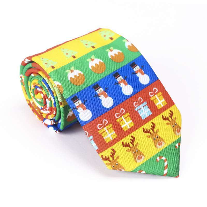 Christmas Tie for Men - Xmas Novelty and Costume Accessories