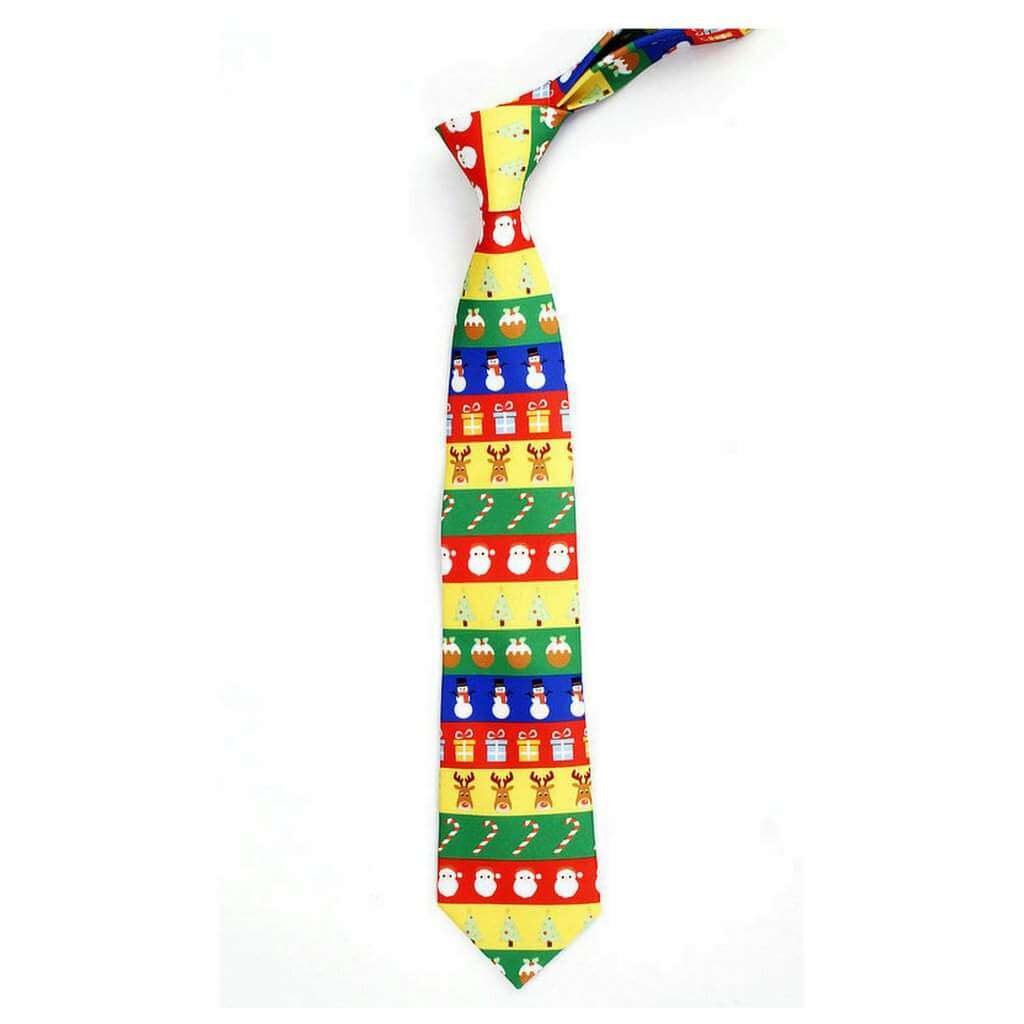Deluxe Christmas Tie for Men - Rainbow Xmas