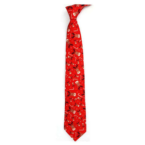 Deluxe Christmas Tie for Men - Red Reindeer