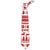 Deluxe Red & White Christmas Tie for Men - Xmas Novelty and Costume Accessories