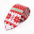 Deluxe Red & White Christmas Tie for Men - Xmas Novelty and Costume Accessories
