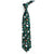 Deluxe Green Santa & Reindeer Christmas Tie for Men - Xmas Novelty and Costume Accessories
