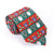 Deluxe Green & Red Santa Christmas Tie for Men - Xmas Novelty and Costume Accessories