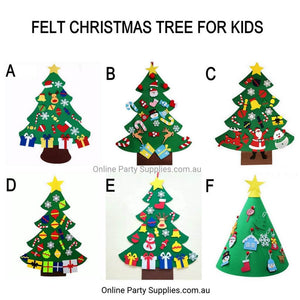 Online Party Supplies DIY Felt Christmas Tree Kit For Kids Xmas Presents for Tzoddlers