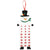 Felt White Christmas Snowman Advent Calendar with Pockets - Felt Fabric Countdown Calendar for Kids