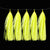 Neon UV Reactive Yellow Paper Tassel 5 Pack