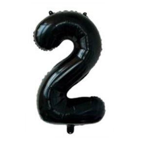 32" Giant Black 0-9 Number Foil Balloons Party Balloons Decorations number 2