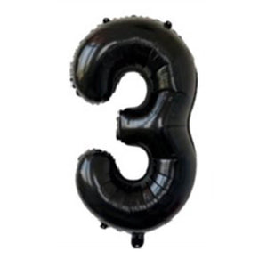 32" Giant Black 0-9 Number Foil Balloons Party Balloons Decorations number 3