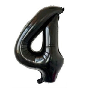 32" Giant Black 0-9 Number Foil Balloons Party Balloons Decorations number 4