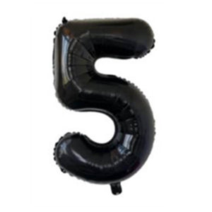 32" Giant Black 0-9 Number Foil Balloons Party Balloons Decorations number 5