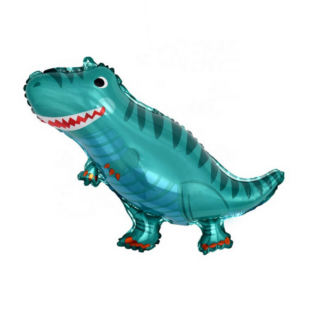 Online Party Supplies Jumbo Jurassic World Blue T-Rex Dinosaur Shaped Helium Foil Balloon