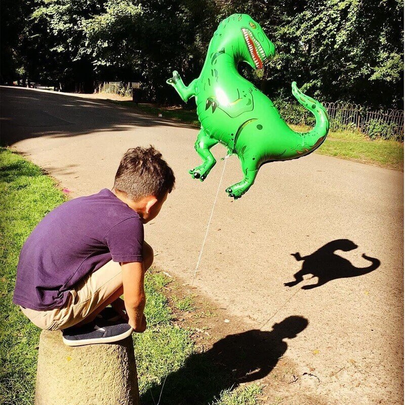 33 Inch Online Party Supplies Jumbo Jurassic World T-Rex Dinosaur Shaped Helium Foil Balloon