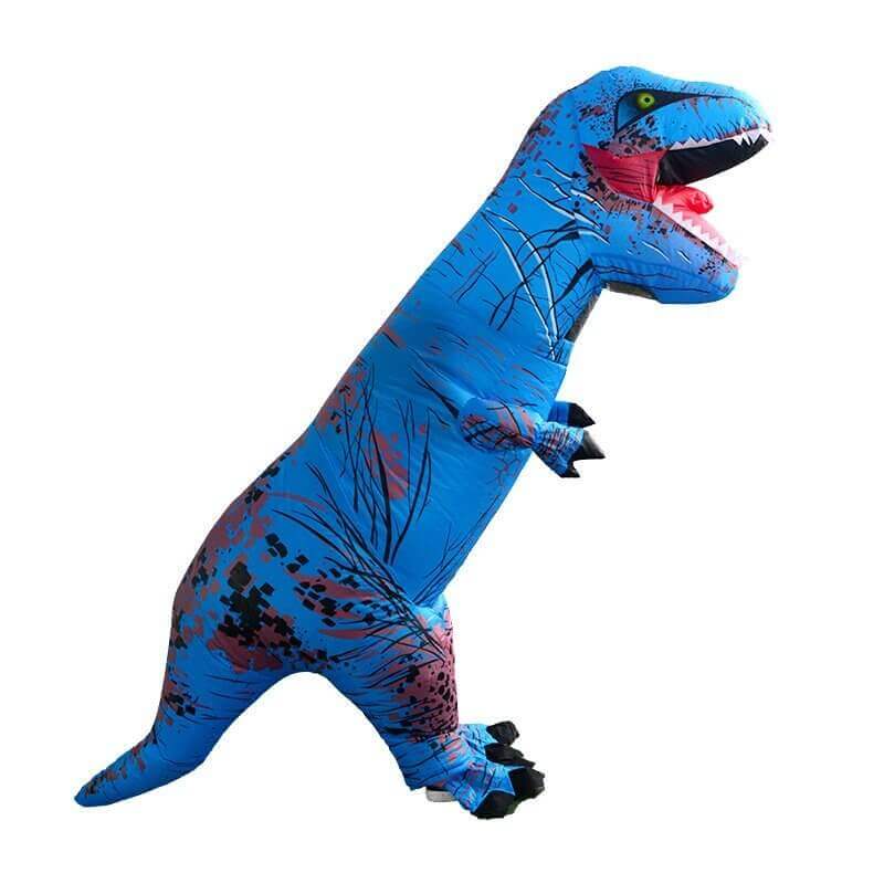 Giant Inflatable Blue T-Rex Dinosaur Blow Up Costume Suit