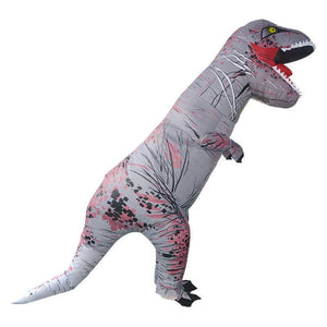 Giant Inflatable Grey T-Rex Dinosaur Blow Up Costume Suit