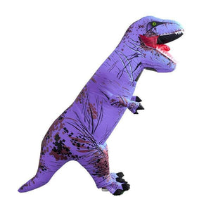 Giant Inflatable Purple T-Rex Dinosaur Blow Up Costume Suit