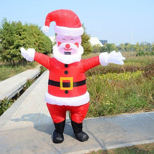 Giant Inflatable Rosy Cheek Santa Claus Blow Up Costume Suit