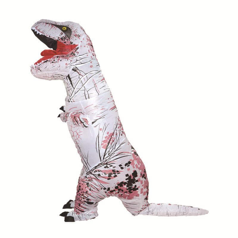 Giant Inflatable White T-Rex Dinosaur Blow Up Costume Suit