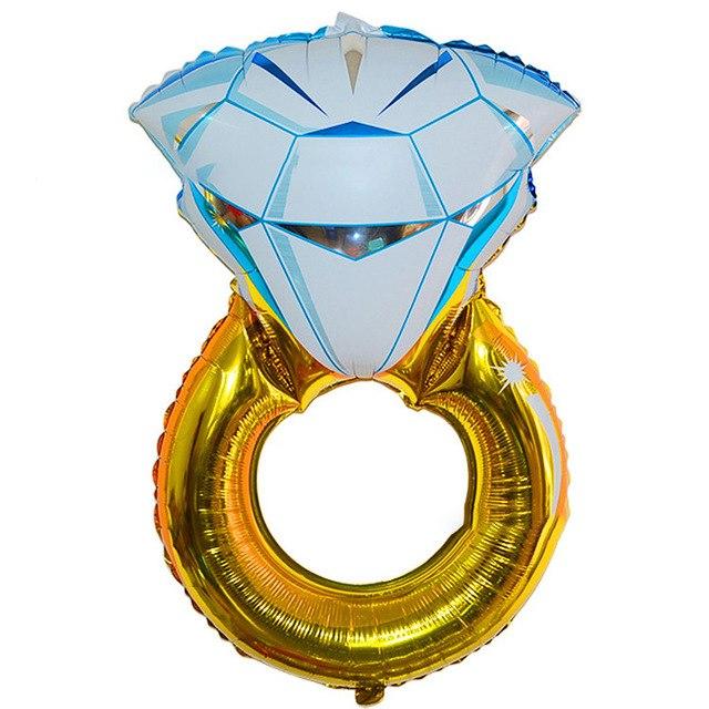 Giant Jumbo 32" Engagement Diamond Ring Foil Balloon - Online Party Supplies