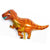Online Party Supplies Jumbo Jurassic World Orange T-Rex Dinosaur Shaped Helium Foil Balloon