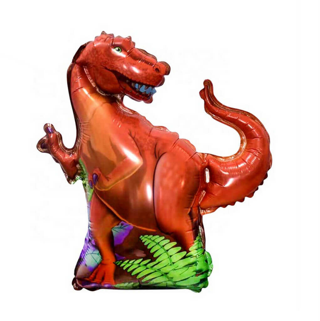 Online Party Supplies Jumbo Jurassic World Red T-Rex Dinosaur Shaped Helium Foil Balloon