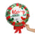 Large Merry Christmas Wreath Shaped Foil Balloon -  Christmas Tree Hanging Decorations / Xmas Party Decorations