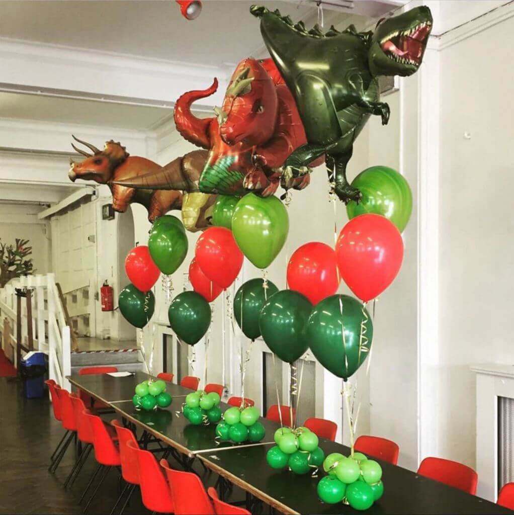 Online Party Supplies Jumbo Jurassic World Red T-Rex Dinosaur Shaped Helium Foil Balloon