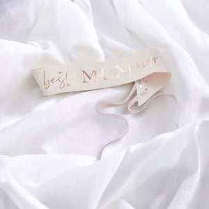 Ginger Ray 'Best MUM ever' Rose Gold Paper Sash