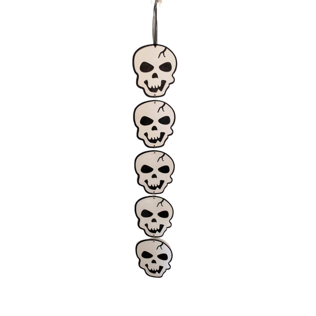 Glitter Halloween Scary Skull Door Hanging Ornament