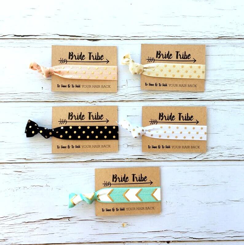 Online Party Supplies Gold Dot Bridal Hair Tie Bridal Wristbands Bracelets Headpieces