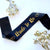 Black Bride to Be with Heart Hen Party Satin Sash - Gold Foil Print
