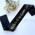 Black Mother Of The Groom with Hearts Sash - Gold Foil Print
