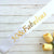 Online Party Supplies Gold Foil '50 & Fabulous' White Satin Party Sash Happy Milestone 50th Fiftieth Birthday Girl Outfit