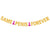 Gold Glitter SAME PENIS FOREVER Pink Penis Hens Party Banner - Online Party Supplies