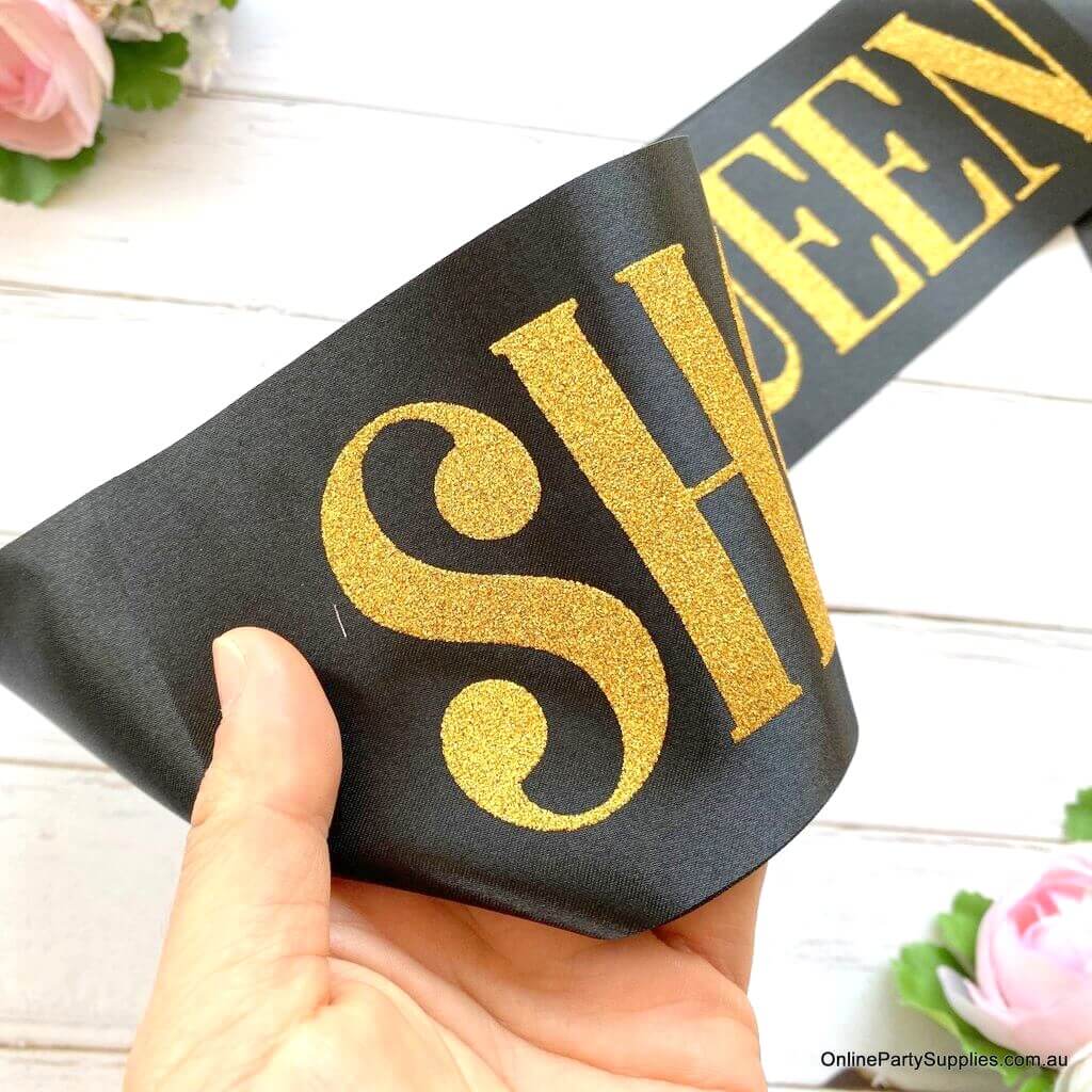Hen Party Sash Adult Black Hen Party Sash Adult Black