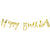 Gold Foil Happy Birthday Bunting Garland