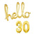 Gold 'hello 30' Birthday Foil Balloon Banner