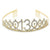 Gold Metal Rhinestone Happy 13th Birthday Crown Tiara