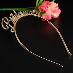Premium Quality Metal Gold Bridesmaid Tiara Crown