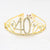 Gold Metal Rhinestone 40th Birthday Crown Tiara