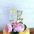 Acrylic Gold Mirror Happy Birthday Script Cake Topper