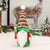 Stuffed Faceless Male Christmas Gnome Holding Xmas Lollipop Shelf Sitter