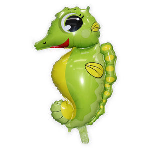 Jumbo Sea Life Animal Shaped Foil Balloon green seahorse