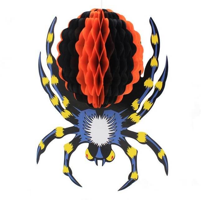 Spooky Halloween Honeycomb Spider