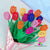 Handmade Colourful Tulip Flower Bouquet 3D Pop Up Card - Online Party Supplies