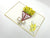 Luxury Embossed Golden Australian Native Wattle Flower Bouquet Pop Up Card