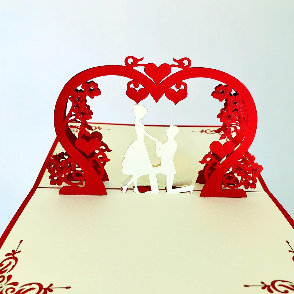 Handmade Proposal Pop Up Card - 3D Pop Out Cards