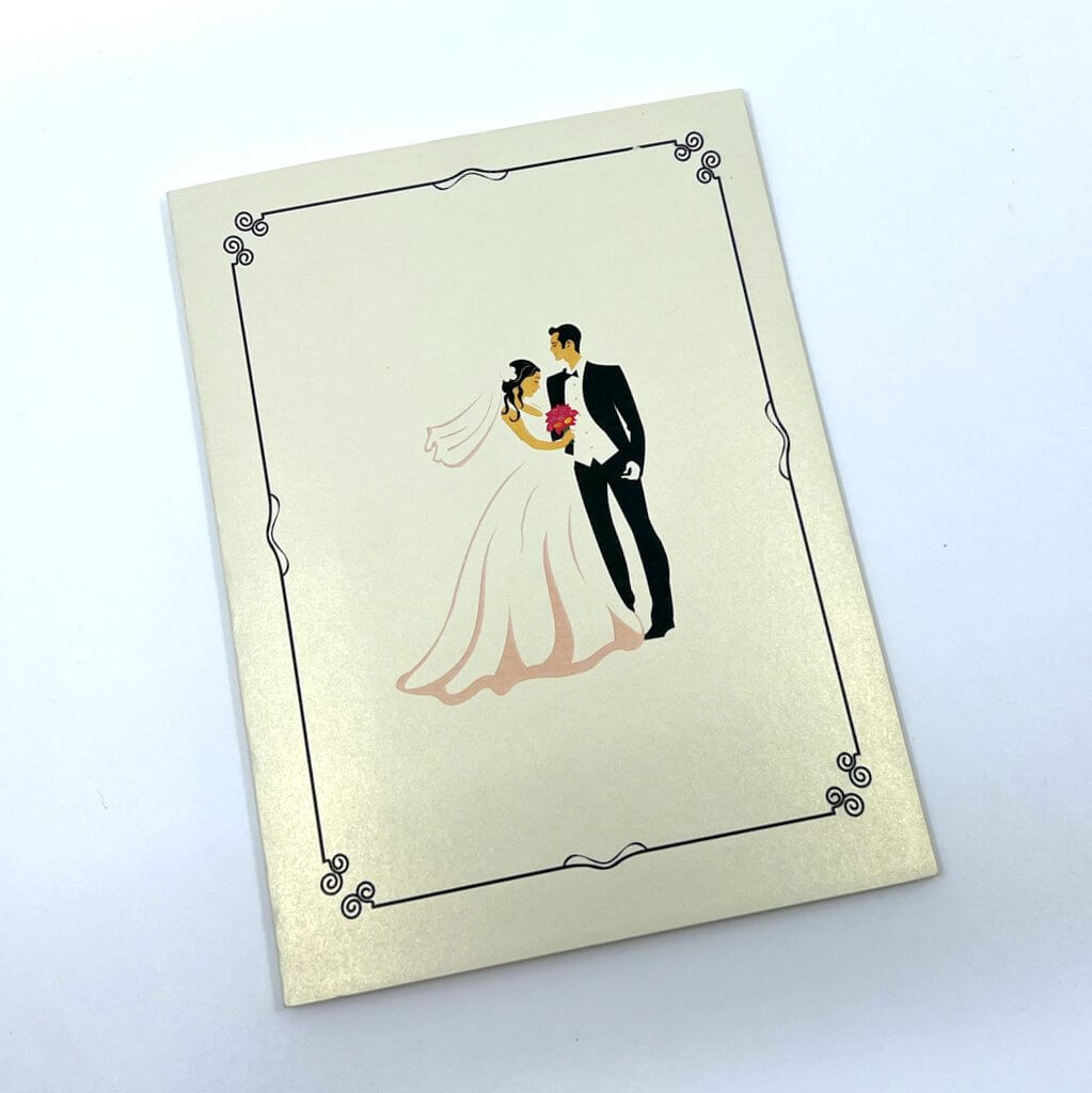 Handmade Wedding Couple 3D Pop Up Card