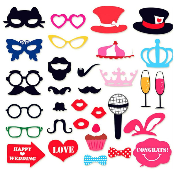 Hen Party Photo Booth Props Background 30pk