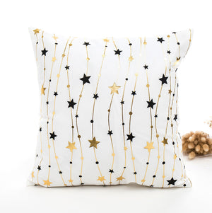 High Quality Gold Coloured Christmas Decorative Cushion Covers - Online Party Supplies