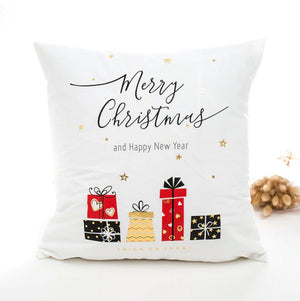 High Quality Gold Coloured Christmas Decorative Cushion Covers - Online Party Supplies